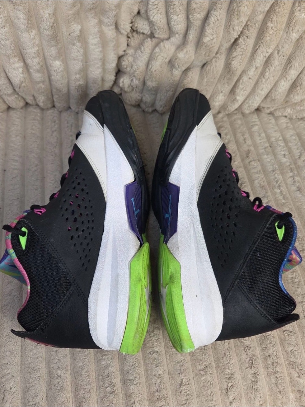 Nike Air Jordan CP3.VII Bel Air Basketball Shoes Black Purple Neon Size 11 - Picture 5 of 11